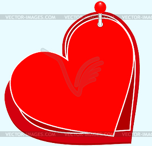 Hearts on PIN - vector image