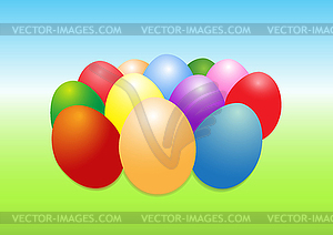 Easter eggs - vector clipart