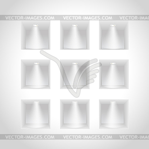 Presentation wall - vector image