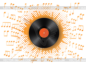 Vinyl and blot  - vector clipart