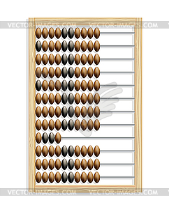 Wooden abacus - vector image