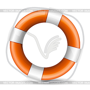 Realistic life buoy - vector image