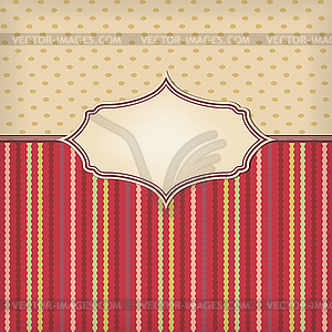 Retro background with texture and frame - vector clipart