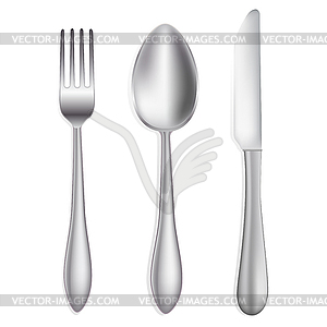 Knife,spoon and fork - vector image