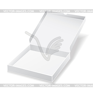 White pizza box - vector clipart