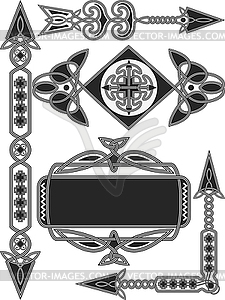 Celtic traditional design elements - vector clip art