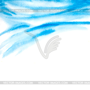 Abstract background with watercolor waves - vector clip art