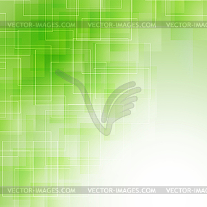 Abstract green icy background with transparent line - vector clipart