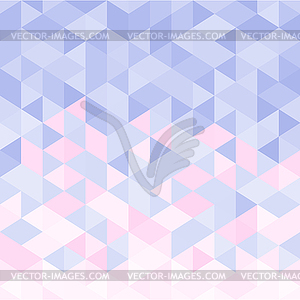 Абстрактный геометрический фон с треугольниками. розовый - стоковый клипарт