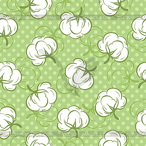 Seamless pattern with cotton buds - vector image