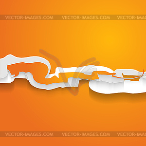 Abstract business orange background - - vector image