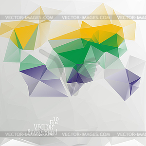 Multicolor ( Yellow, Green, Purple ) Design - stock vector clipart