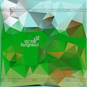 Multicolor ( Blue, Green, Brown ) Design - vector image