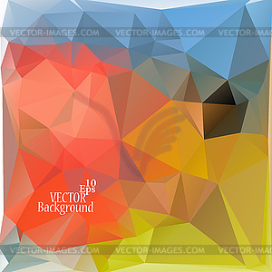 Multicolor Design Templates. Geometric Triangular - vector image