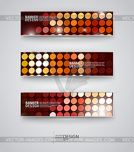 Web design templates. Set of Banners - vector image