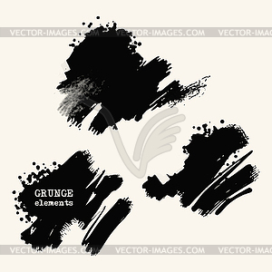 Grunge brushes - vector clip art