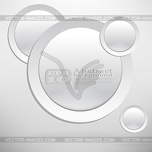 Белый круг пластиковые пуговицы фоне - векторный клипарт EPS
