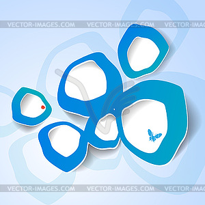 Abstract bubble web design - color vector clipart