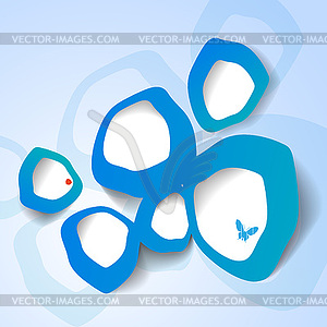 Abstract bubble web design - vector image