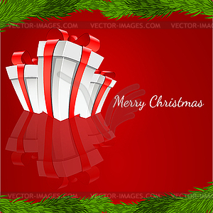 Abstract Christmas Background - vector clipart