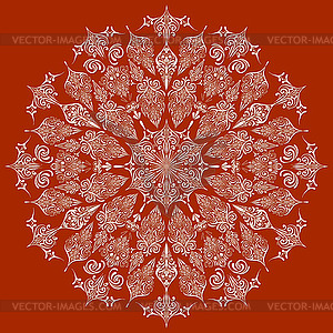 Highly Detailed Lacy Snowflake - vector clipart