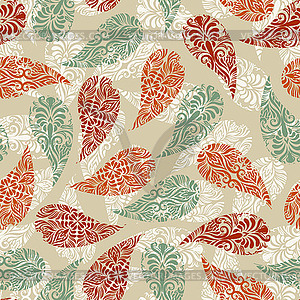 Paisely Vintage Seamless Pattern - stock vector clipart