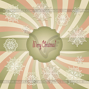 Christmas Greeting Card - vector image