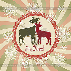 Рождественские открытки Scrapbook - векторный клипарт Royalty-Free