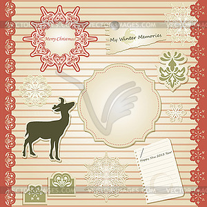 Christmas Scrapbook - vector image