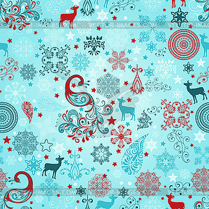 Seamless Christmas Pattern - vector clipart