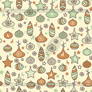 Seamless Christmas Pattern - vector image