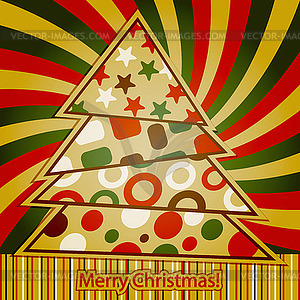 Christmas greeting Card - vector clipart