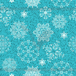 Seamless Winter Pattern - vector image