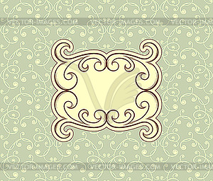 Floral seamless Pattern with Floral frame for Your - vector image