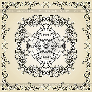 Vintage Floral Composition - vector EPS clipart