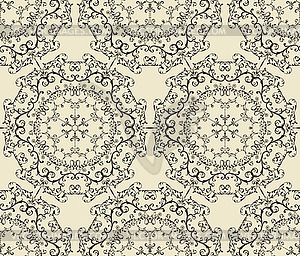 Seamless Vintage Wallpaper Pattern - vector image