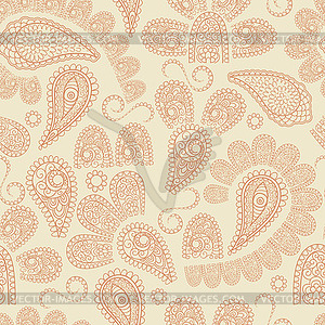 Seamless Paisley Pattern - vector EPS clipart