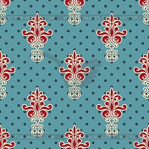 Seamless Floral Wallpaper Pattern - vector clipart