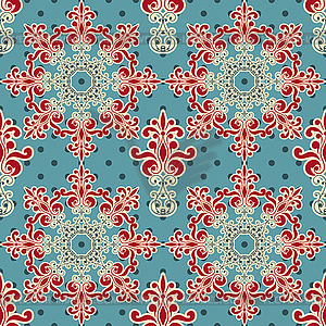 Seamless Floral Wallpaper Pattern - vector image