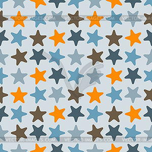 Seamless Pattern with Starfishes - royalty-free vector image