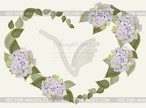 Decorative heart. valentines day greeting card. - vector image