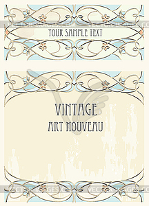 Art nouveau style background - vector clipart