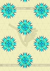 Flower of the crystal - vector clipart