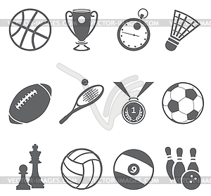 Sport icons - vector clipart