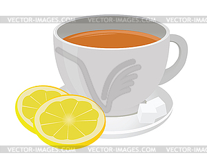 Tea cup - vector clipart