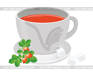 Tea cup - vector image