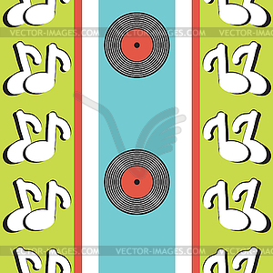 Vinyl record. Colorful pattern - vector image