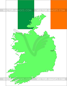 Республика Ирландия флаг и, - изображение в формате EPS