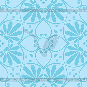 Seamless floral ornament - vector clip art