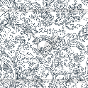 Seamless floral pattern - vector image